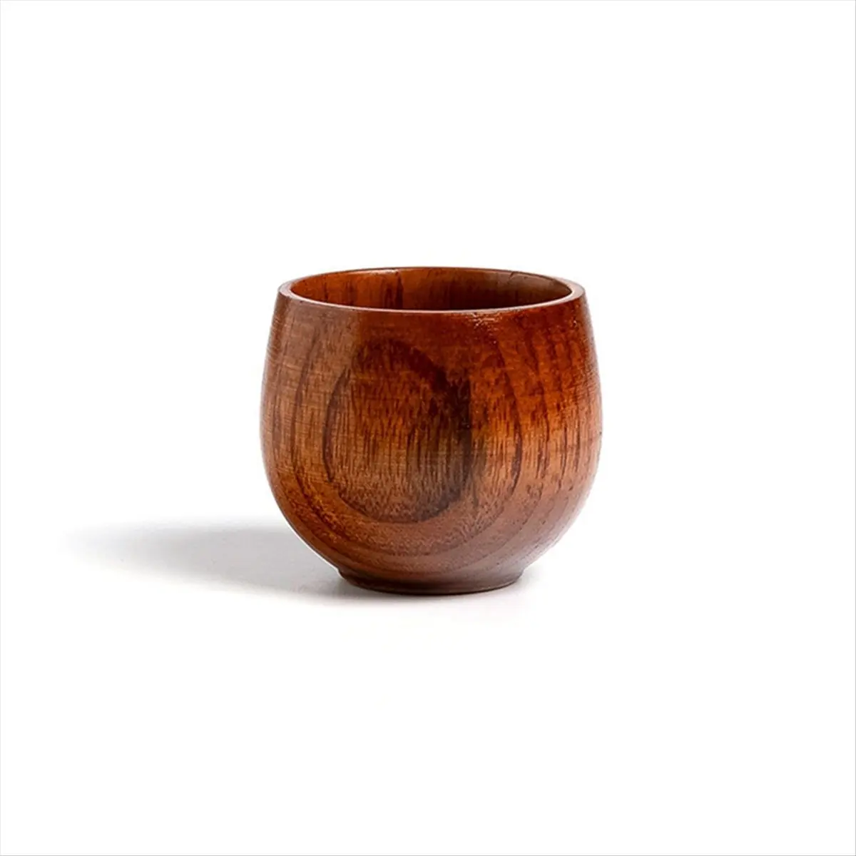 MALL Wooden Cup Solid Wood Cup Solid Wood Water Tea Cup for Kitchen Living Room D