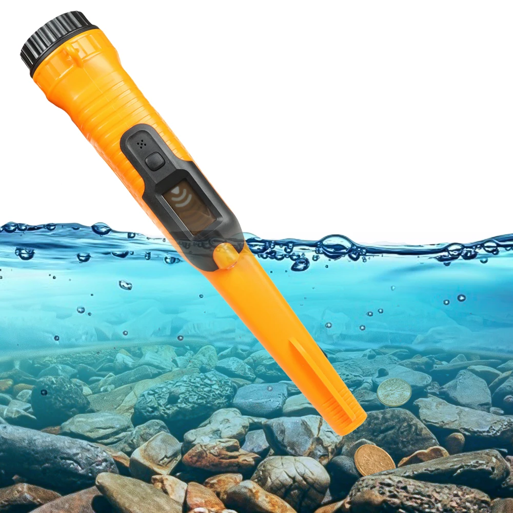 Waterproof Handheld Pinpointer Metal Detector with LCD Display,High Effective Underwater Pin Pointer,3 Modes Portable Pinpointe