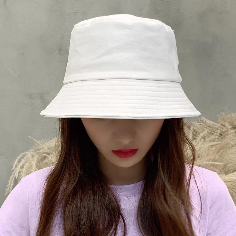 Fashion Spring Summer Women Men Bucket Hats Solid Panama Sunscreen Fisherman Cap Outdoor Beach Sun Cap Hat For Women Men