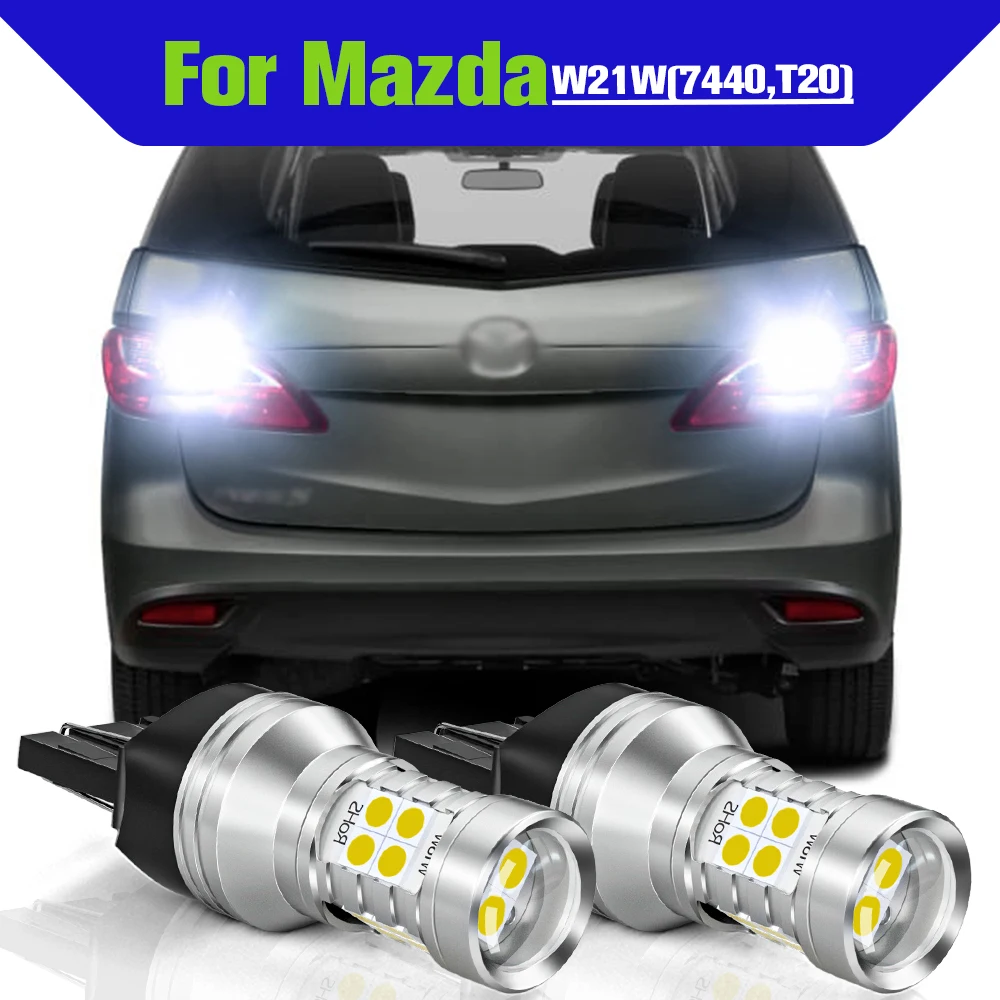 

Reverse Light Accessories 2x LED W21W 7440 T20 Backup Lamp For Mazda 6 gj gl 5 3 RX-8 MX-5 Miata CX-7 CX-9