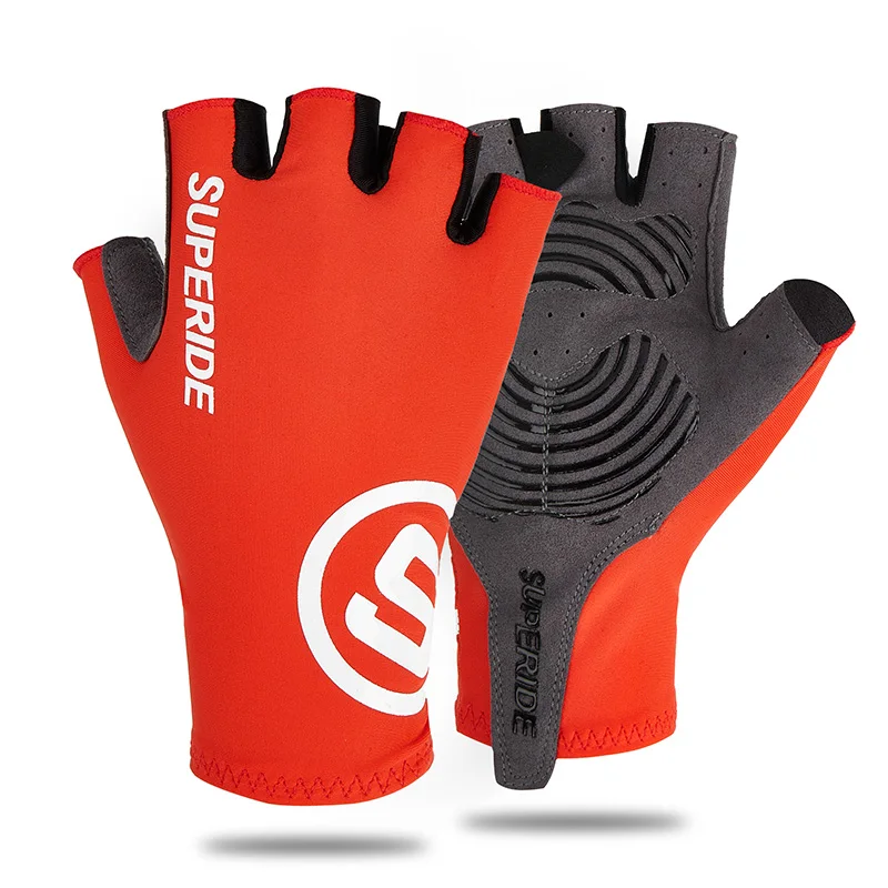 SUPERIDE Männer Frauen Half Finger Reiten Radfahren Handschuhe Sport Anti-schweiß Rennrad Handschuhe Gepolsterte Stoßfest MTB Fahrrad Handschuhe