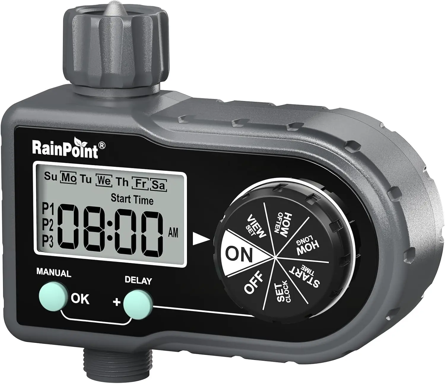 

Спринклерный таймер, 3-программный таймер шланга для садового крана, программируемая ирригационная система