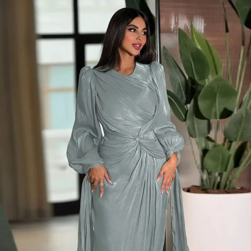 

Women Silky Dubai Dress Dubai Party Abaya Eid Long Vestidos Largos Muslim Caftan Robe Jalabiya Ramadan Morocco Dubai Kaftan 2025