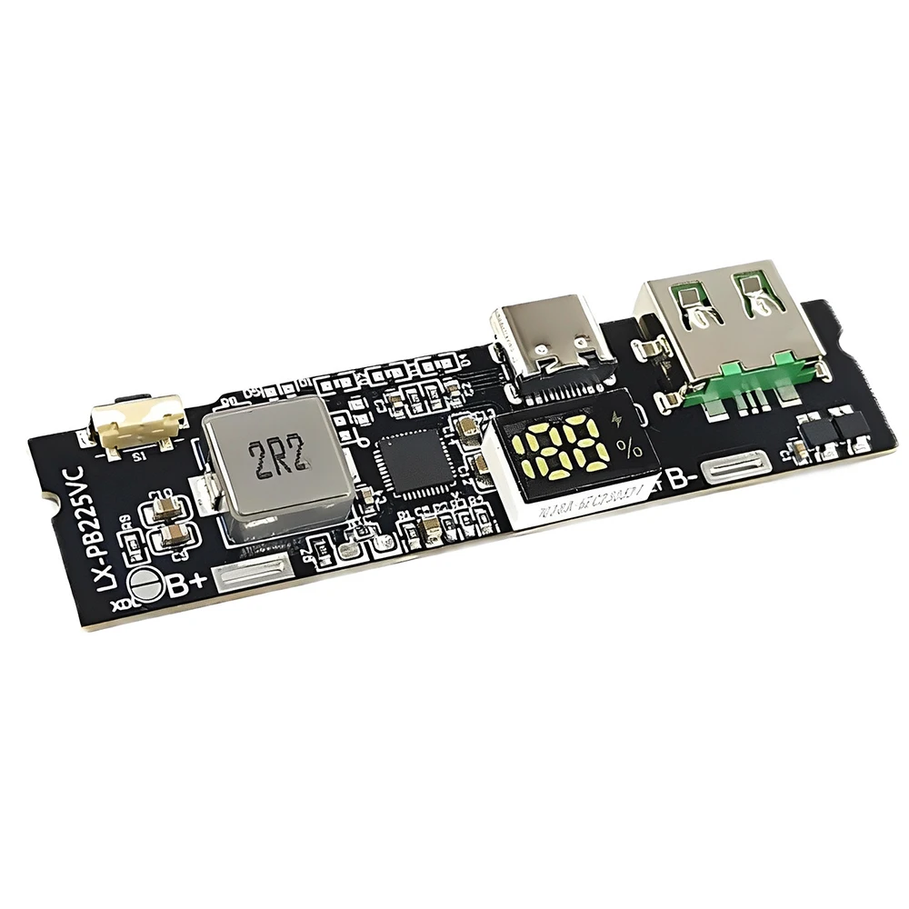 22.5 واط اتجاهين شحن سريع بنك الطاقة المحمول 18650 وحدة شحن مع شاشة ديجيتال منفذ USB/type-c دعم Vooc