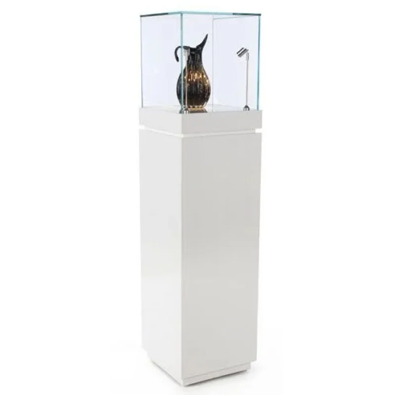 custom.Quality Customized Popular Simple Design Floor Standing Showcase Display Cabinet with LED Floor Display Stand