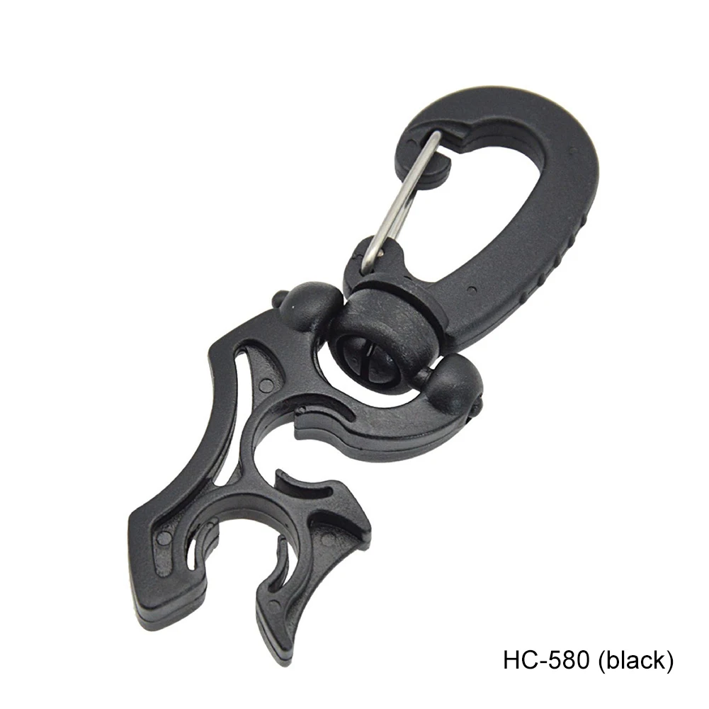 Scuba Diving Accessory Hose Holder for Low Pressure Hoses with Rotatable Clip to Organize For Regulators Gauges and Air Lines