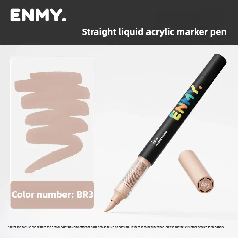 ENMY Black Box Direct Flüssige Acrylmarker mit Papier, 24–80 Farben, weicher Kopf, bunter Malstift, DIY-Farbmarker