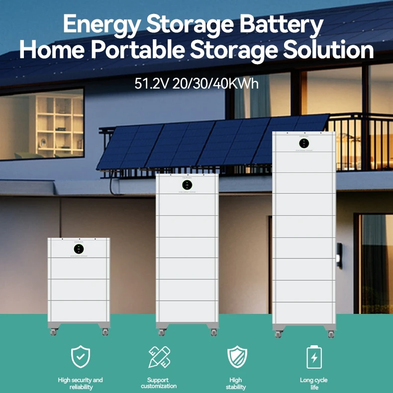 Smart BMS Stackable Battery 10kwh 20kwh Residential Home Battery Storage System Lithium Ion Stack Battery Pack Lifepo4 51.2v 48v