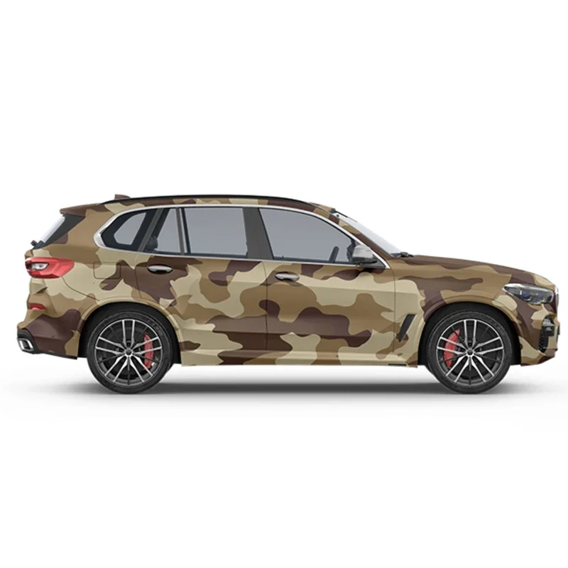 Custom Vehicle Wrap Protection Film Printed Camouflage Vinyl Removable Glue Wrapping Vinyl Body Stickers