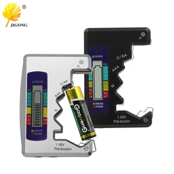 Testador de bateria digital, com tela lcd, detector de verificação de capacidade de bateria, ferramenta de diagnóstico para botão c d n aa aaa 9v 1.55v