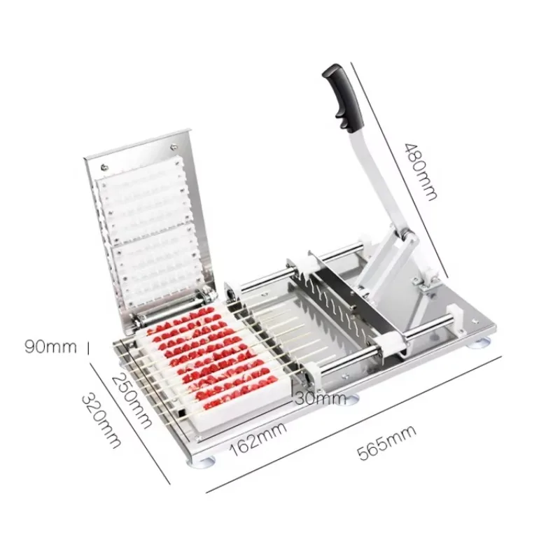 Piccola macchina per spiedini di carne Barbecue Kebab Macchina per fare spiedini Shish Kebab Maker Macchina automatica per spiedini di carne