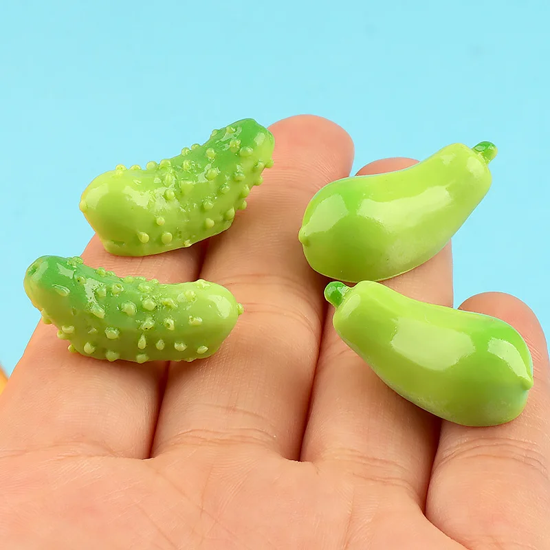 Kawaii Resin Mini Vegetable Fake Food Crafts Materials Embellishment Flatback Cabochans Cabochons Figurine Scrapbooking Material