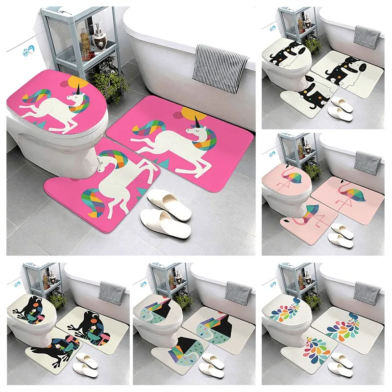 Anti-slip Bath Mat Shower Mat Bathroom Small Rug Foot Mat Entrance Door Mat Kitchen Mat Bedroom Simple Mat Bathtub toilet rug