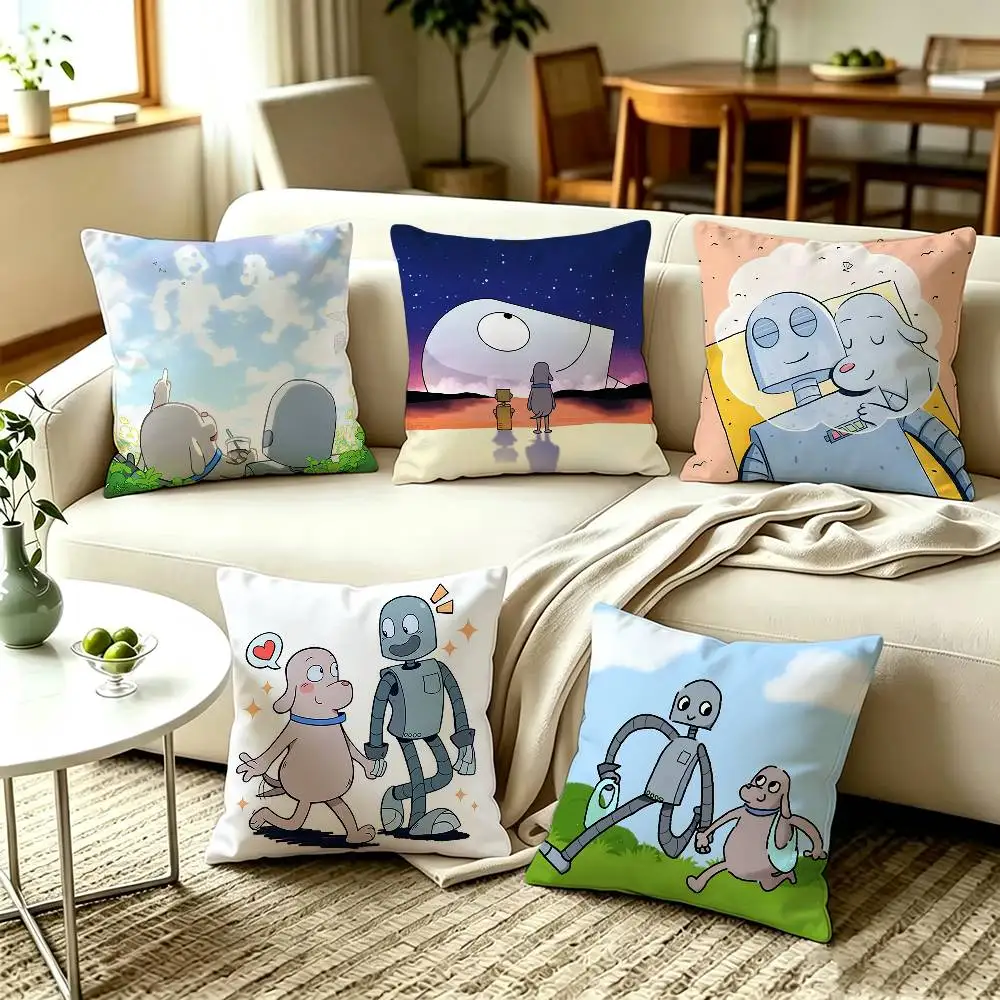 ANIME R-Robot D-Dreams Various Sizes Square Pillow Case For Car Home Bedchamber Decor