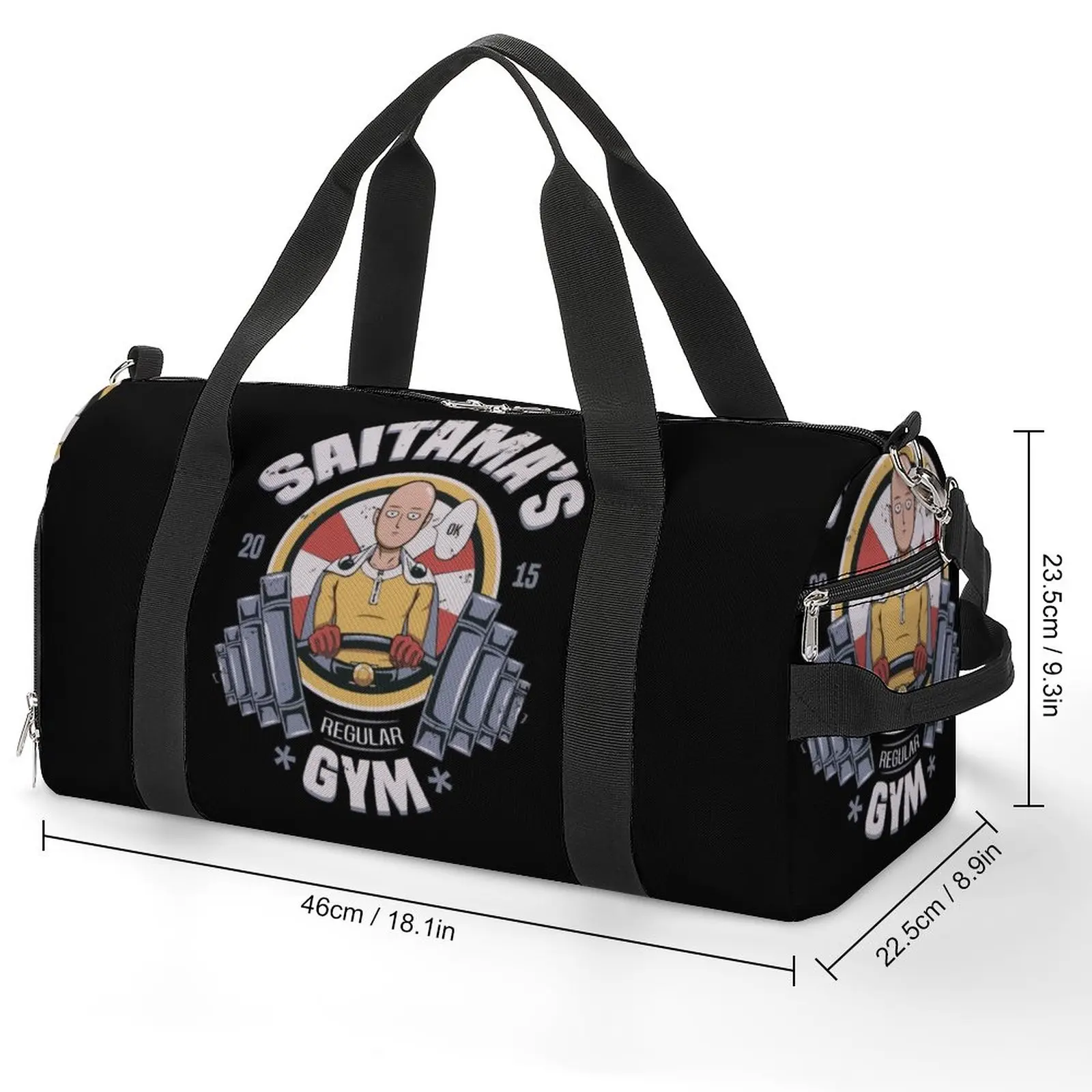 Saco de ginásio halteres saco de esportes grande anime casal portátil impresso bolsa bonito natação saco de fitness