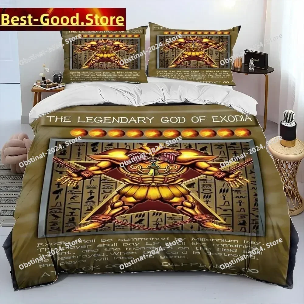 

3D Yu-Gi-Oh MONSTER CARD Anime Bedding Set Printed Bed Set With Pillowcase Bed Duvet Cover Single Double Queen Super King Size
