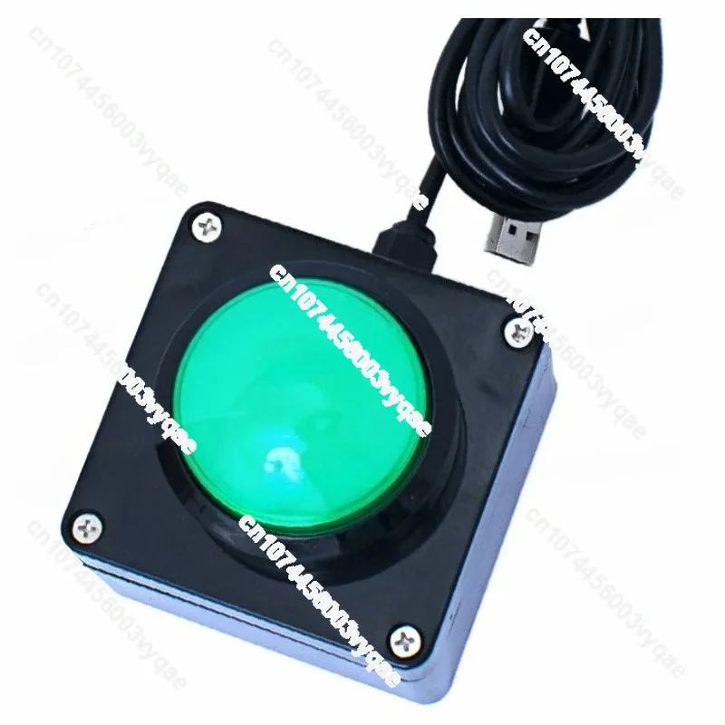 60mm USB Custom Button Wireless Remote Control Buzzer Wireless Lottery Computer Mouse Simulation Shortcut Keyboard