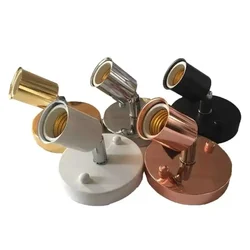 Mulity Color Gold Chrome Black White Holder Socket E27,showroom Light Holder E27 for E27 Edison Incandescent Lamp