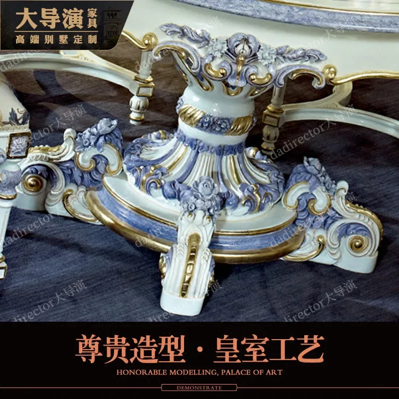 Luxury Dining Tables and Chairs Set Court Round Table