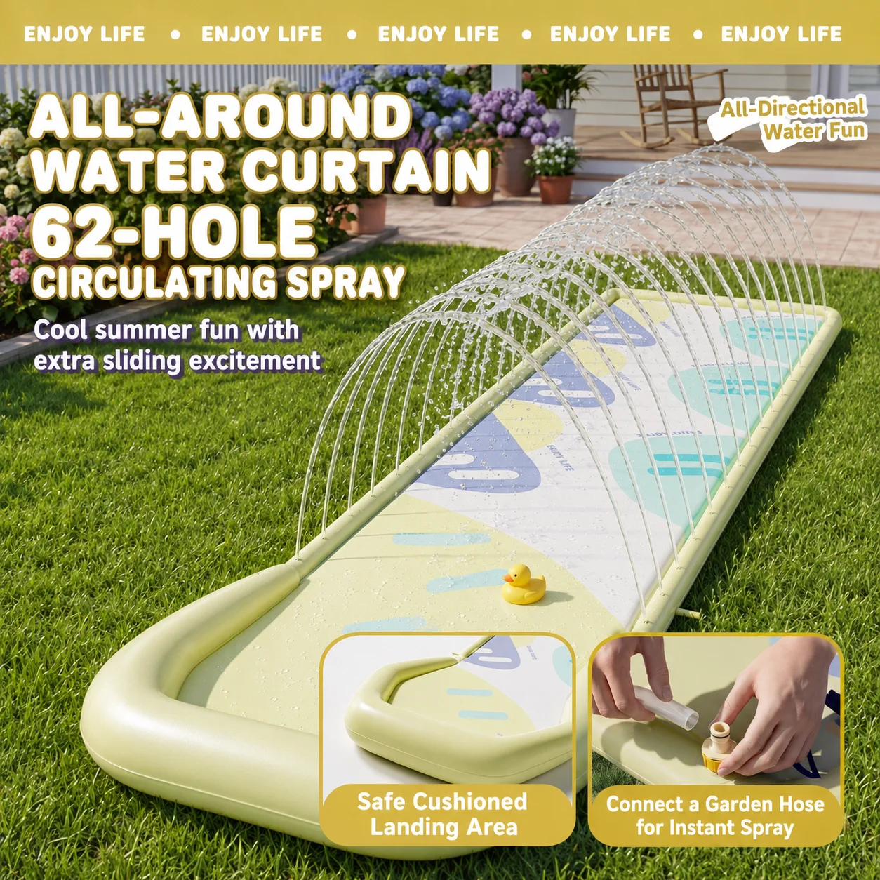 Scivolo d'Acqua Gonfiabile con - Slip Slide Water Mat recensione e prezzo
