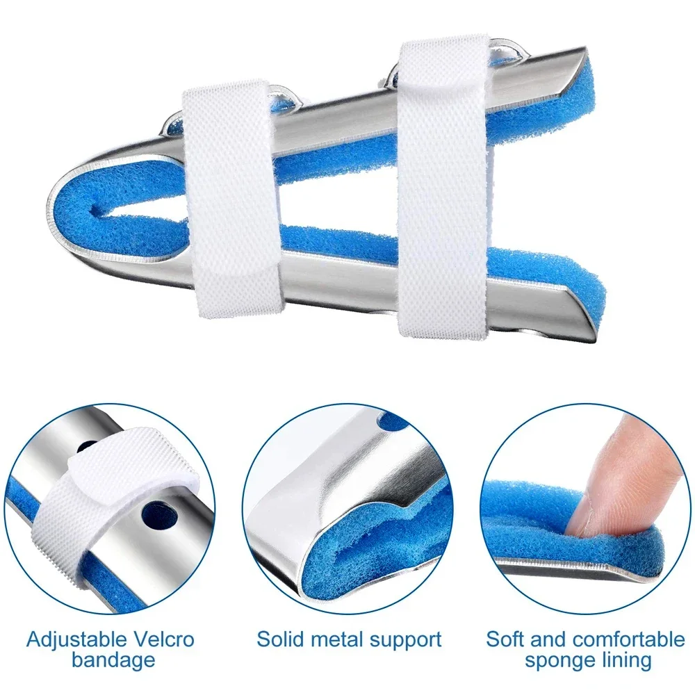 1PCS Finger Fixing Splint Pain Relief Finger Splint Brace Support For Finger Fracture Straightening Curved Bent Joint Sprain