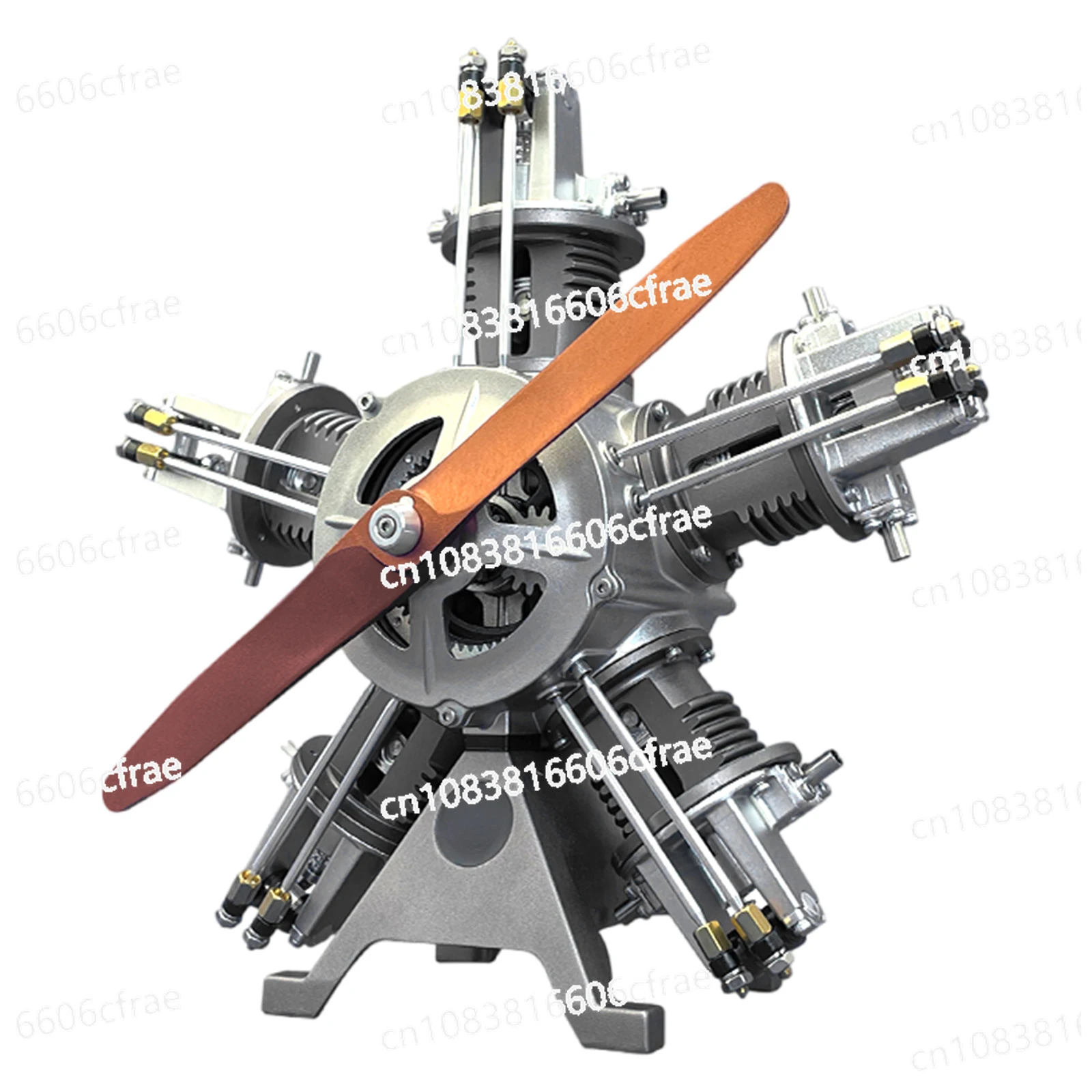 

Five-Cylinder Radial Engine Aircraft Engine Simulation Electric Model Metal Machinery DIY Assembly KIT Gifts for Friends Kids