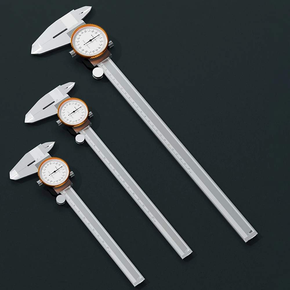 Metal Vernier Caliper Dial Display 150/300MM Professional Woodworking Vernier Caliber Depth Thickness Measurement Tools