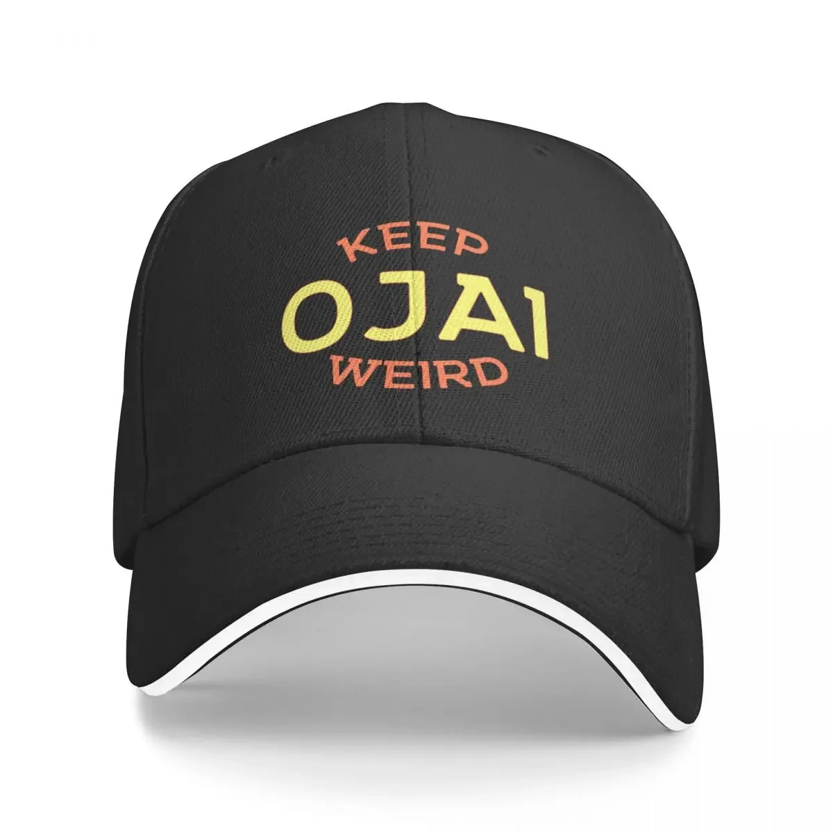 Keep Ojai Weird Baseball Cap Beach Outing Trucker Cap Sun Cap Beach Bag Woman Hats Men's