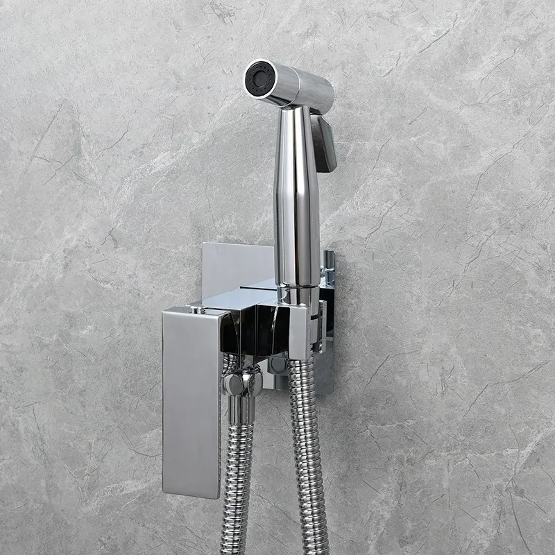 

Набор пистолетов для распыления горячей и холодной воды в ванной комнате, умывальник для ванной комнаты, туалетный компаньон, двухфункциональный пистолет-распылитель из нержавеющей стали