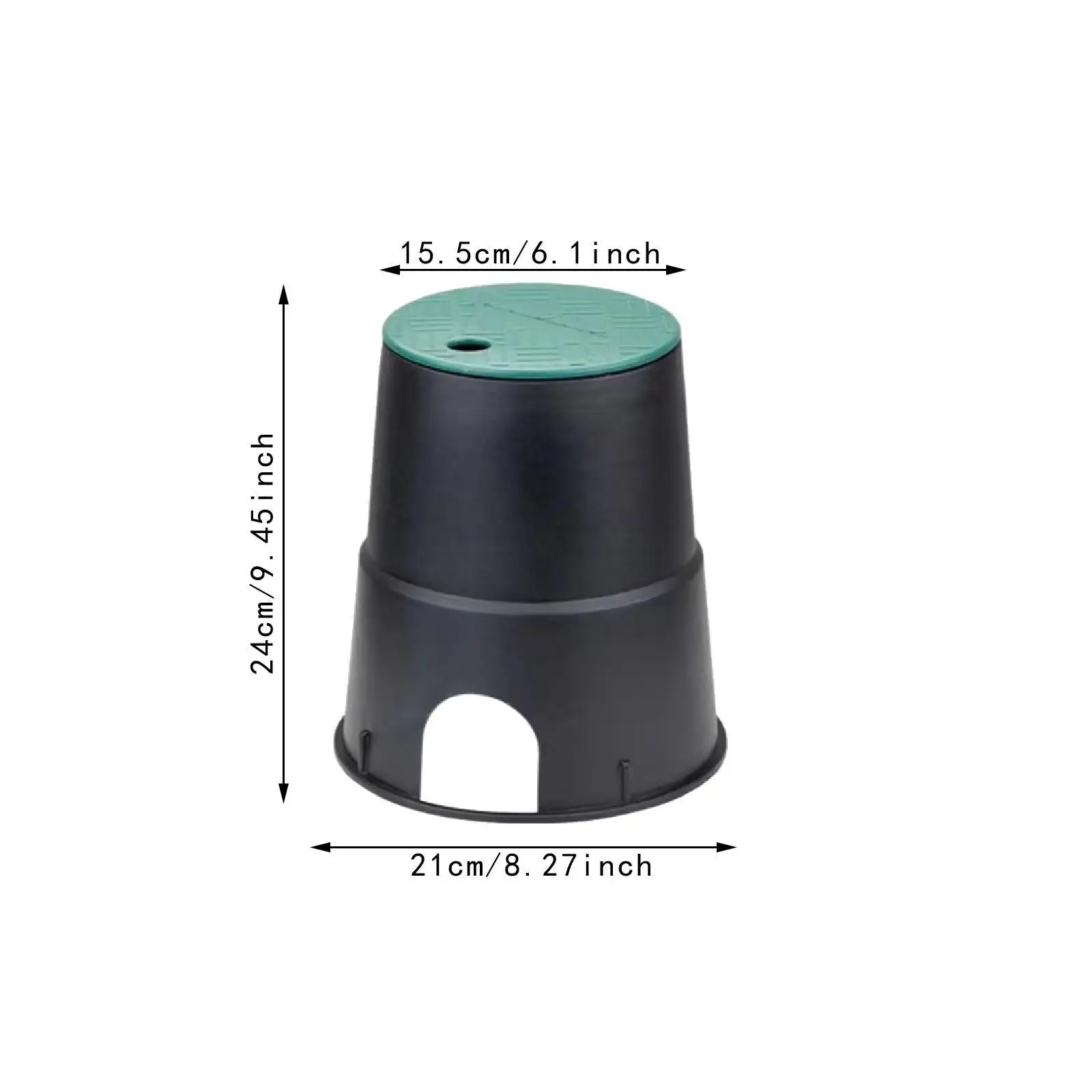 Underground Valve Box for Garden Water Hose Connectors PP Material Sturdy Case for Farm Lawn Grass
