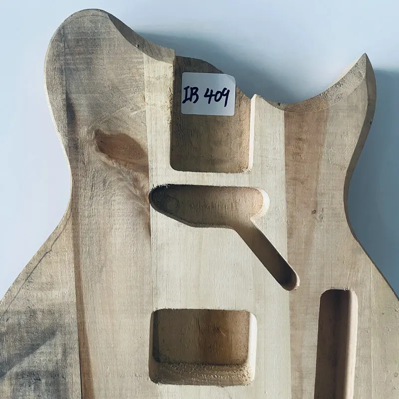 iB409 Wood Surface Dirty Damages Mini Electric Guitar Body for Tele Guitar DIY in Solid Basswood Genuine Washburn TL Guitar