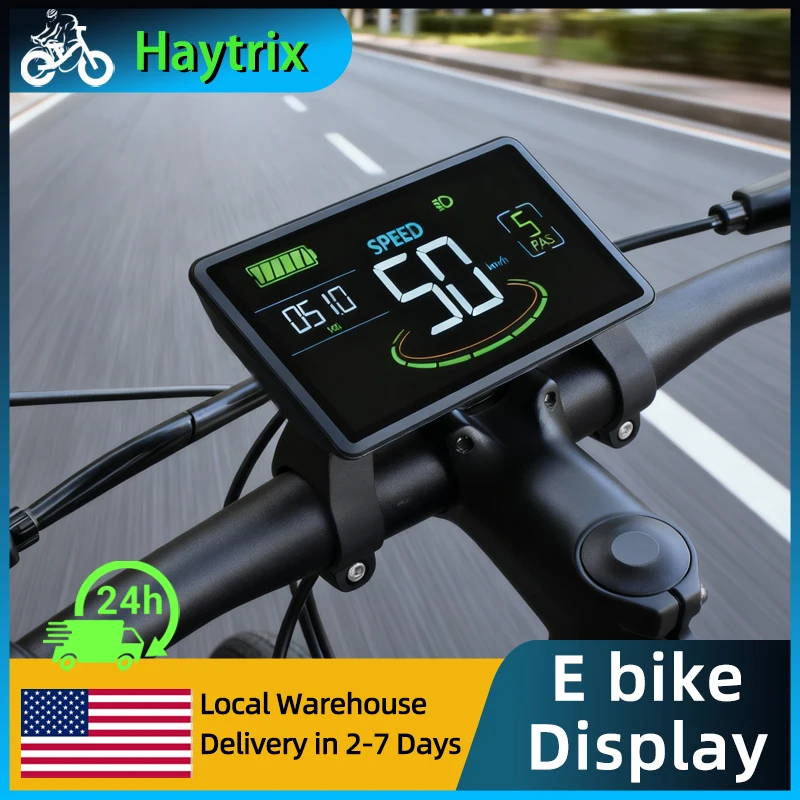 

[Haytrix-US] Electric Scooter Bike Computer Scooter Accessories Bicycle Display Lcd Screen Bike Bicycle Speedometer