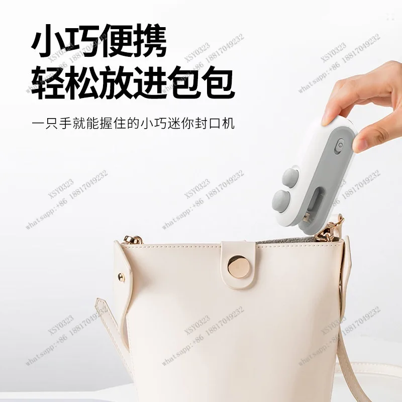

Portable Charging Sealing Machine Mini Plastic Bag Heat Sealer for Home Snack Food Package