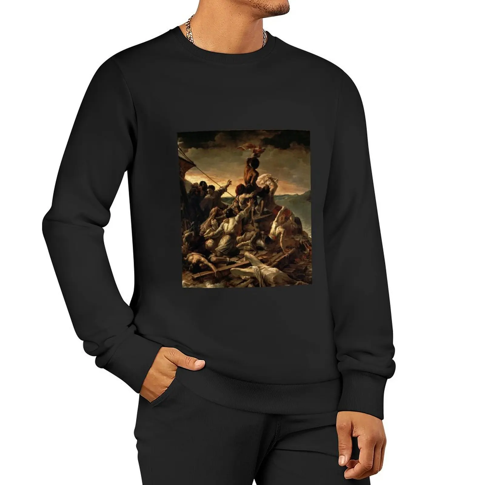 The Raft Of The Medusa by Géricault Pullover Hoodie fashion men new hoodies and sweatshirts