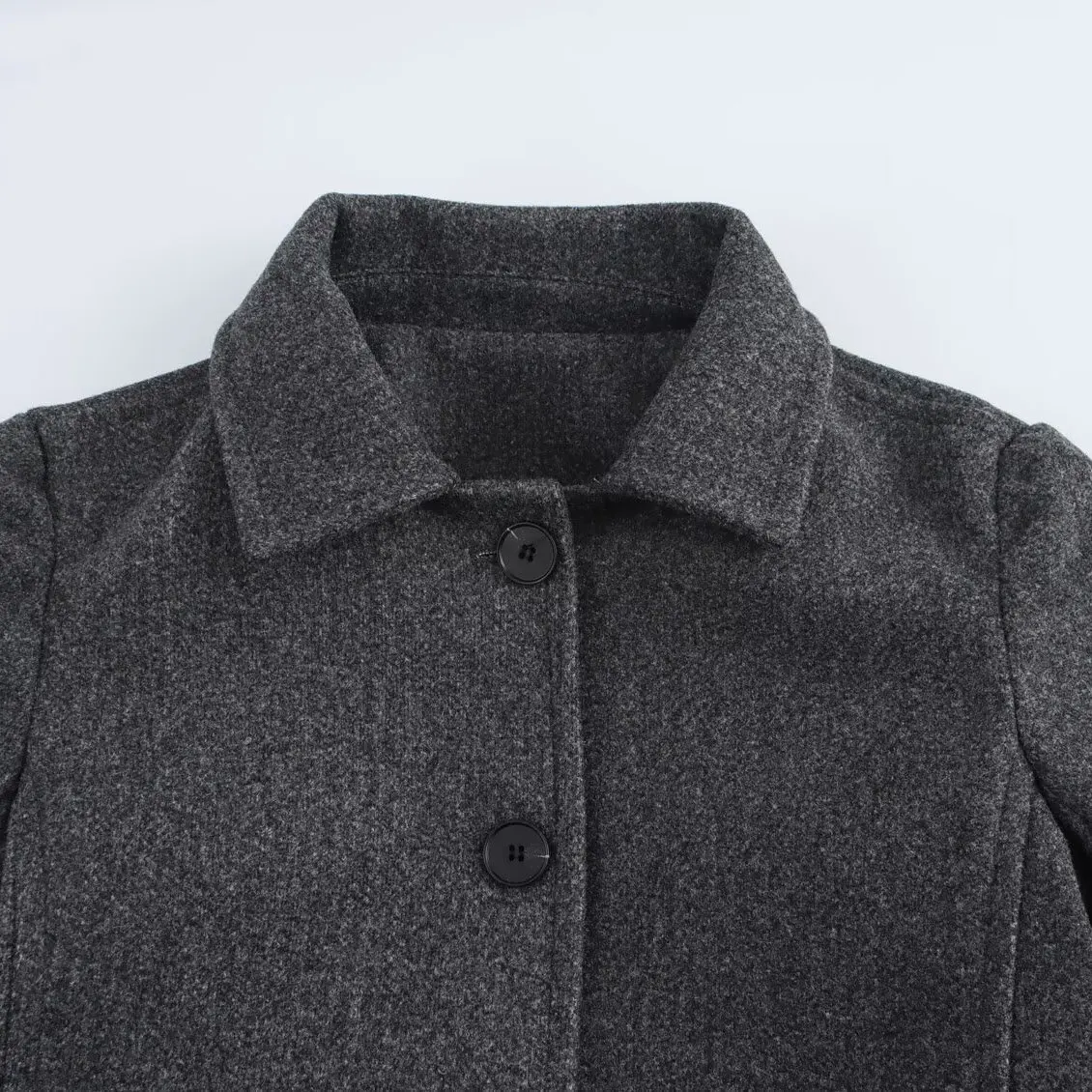 JNLEAOG Herbst Neue Faionable Mixed Stoff frauen Mantel Hohe Taille Gerade Rohr Rock Lange Sve Flip Kragen Casual Einzelnen...