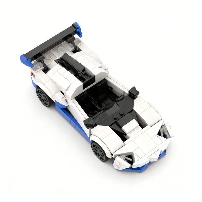 273 elementy MOC City Champions Lamborghini Huracán STO Model Klocki Konstrukcyjne Zabawki Prezent na Boże Narodzenie Pomysł na DIY Edukacja