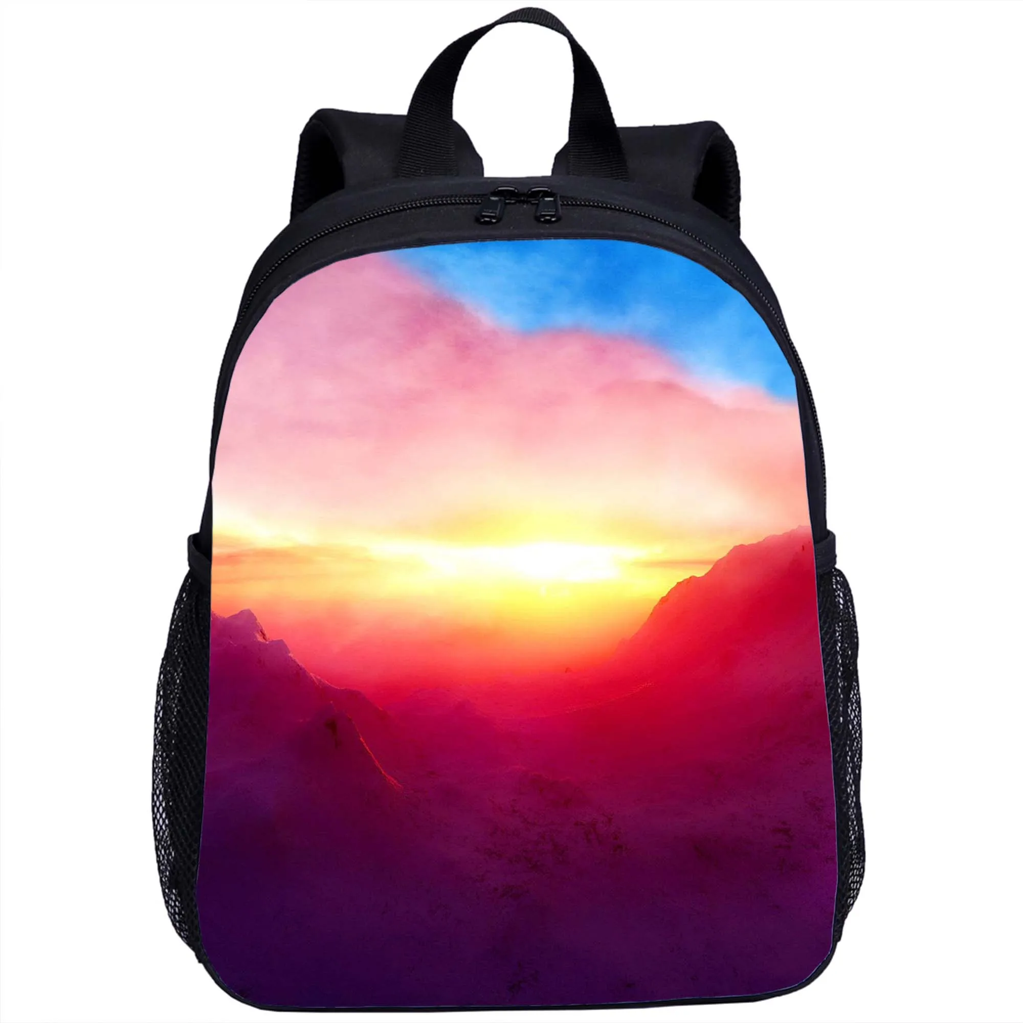 Mochila para niños con diseño de arte de paisaje hermoso, mochila para niños adecuada para niños y niñas, bolsa escolar para libros, bolsa de viaje de 16 pulgadas