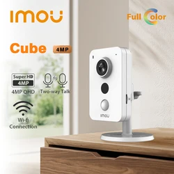 IMOU Cube 4MP WiFi IP Camera External Alarm Interface PIR Two-Way Talk Abnormal Sound Detection Excellent Night Vision IPC-K42P