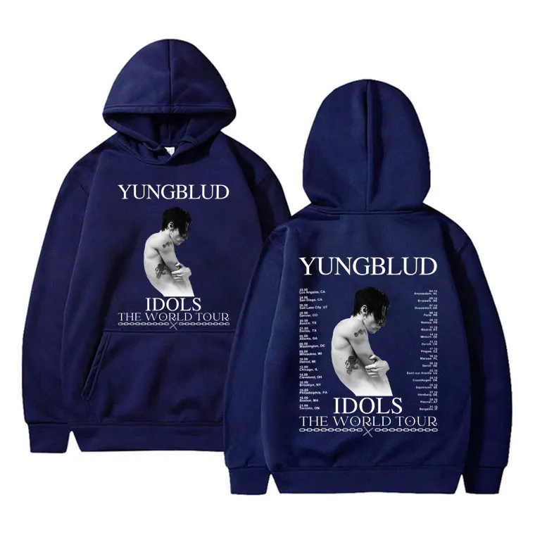 Limited Rocker Yungblud IDOLS The World Tour 2025 hooded men Hip Hop casual long-sleeved hoodie hoodie