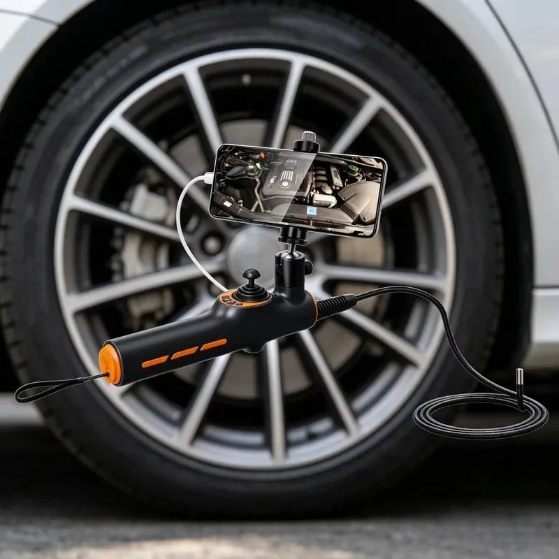 Cost Effective Articulating Borescope with 360 Articulation for Automotive Testing