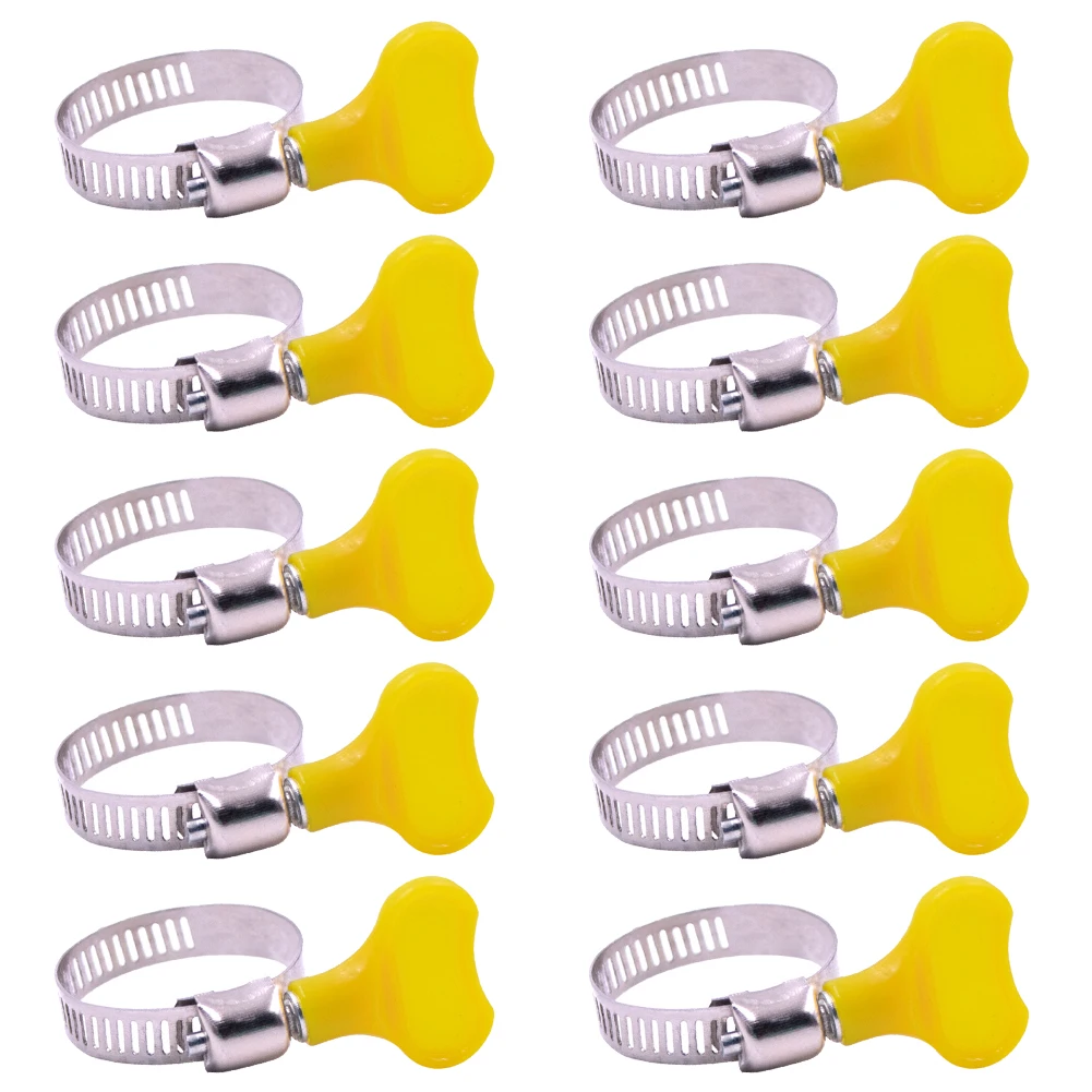 Gas Leak Waterproof Used In The Rain Adjustable Hose Clamps Powerful Torque Through Hole Structure Easy Installation