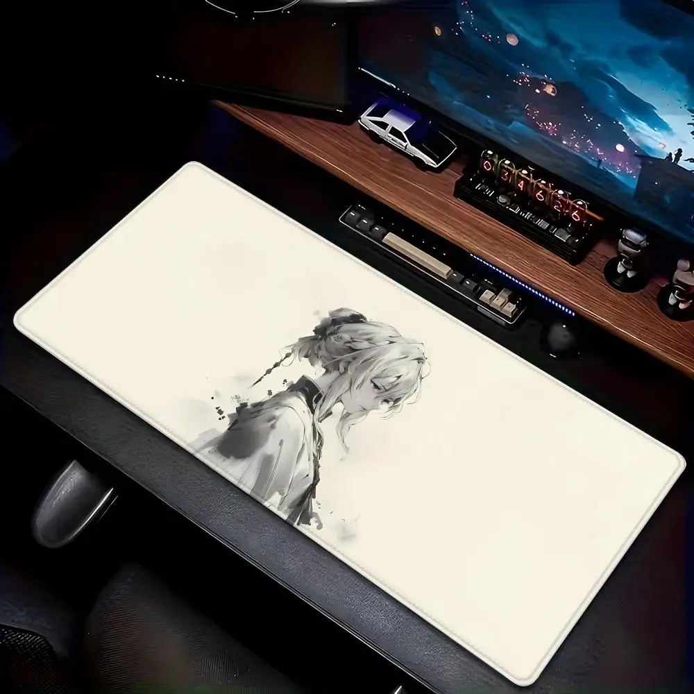 

Vintage Ink Wash Swordsman Mouse Pad - Non-Slip Rubber Base, Elegant Wuxia Theme Print, Compact Pad for Laptop & Desktop