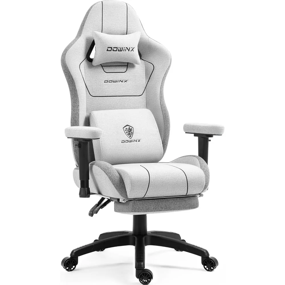 

Gaming Chair with Individually Pocketed Spring Seat Cushion, Massage Lumbar Support and Footrest