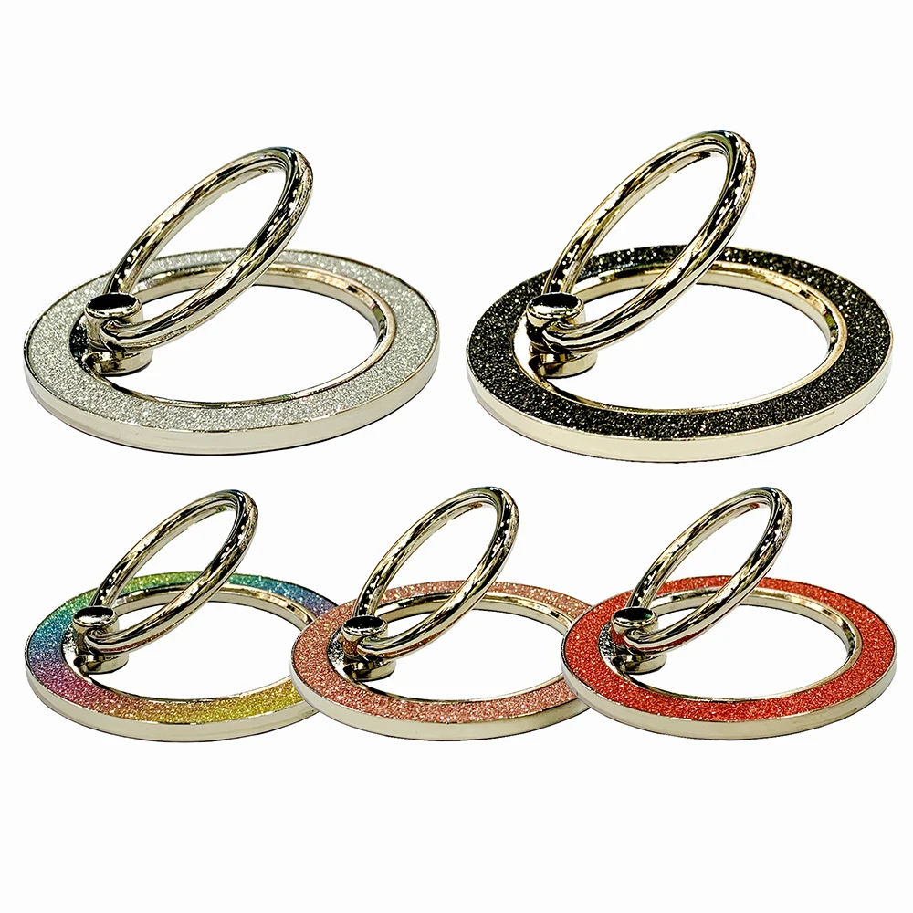

Magsafe metal glitter powder strong magnetic suction ring holder for mobile phone holder metal 360 ° rotating charging universal