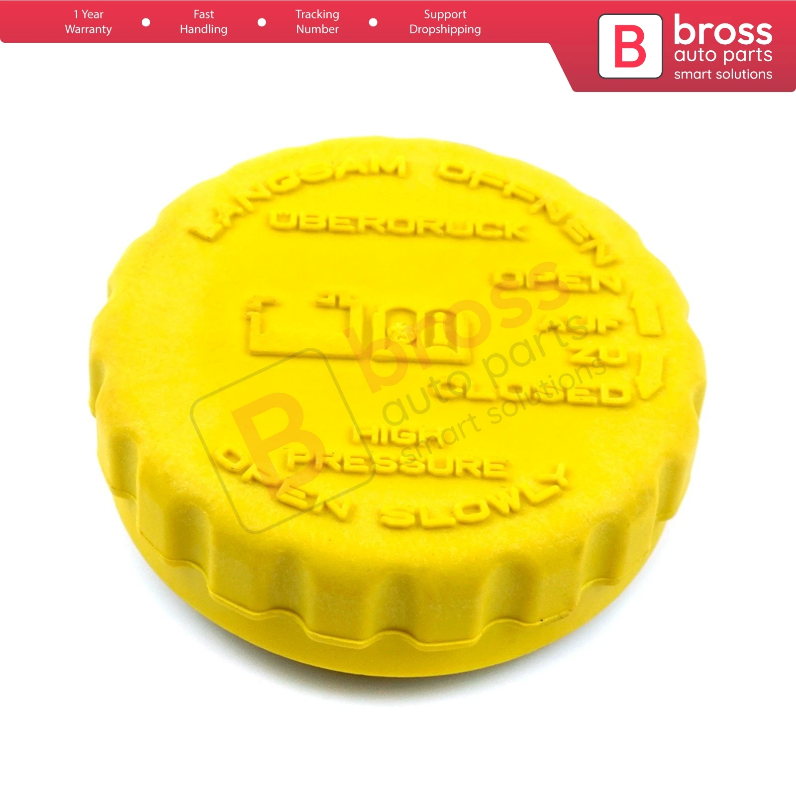 Bross Auto Parts BSP722 Coolant Tank Radiator Overflow Tank Sealing Cap 1304667 for Opel Saab Daewoo Fast Shipment Free Shipment