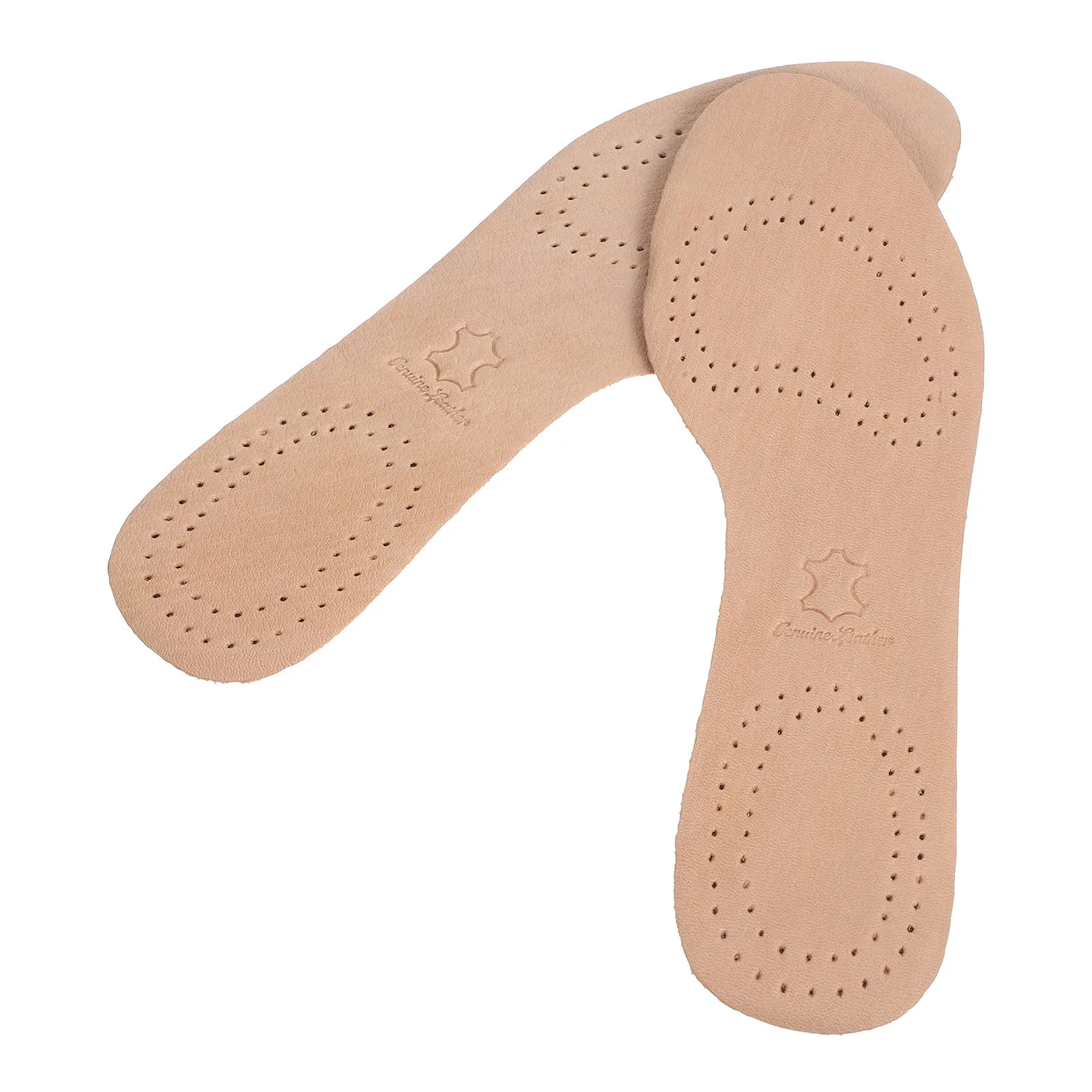 

1 Pair Breathable Deodorizing Cowhide Latex Insoles Shock Absorption Foot Care For High Heels Flat Shoes Women Size 39-40 High