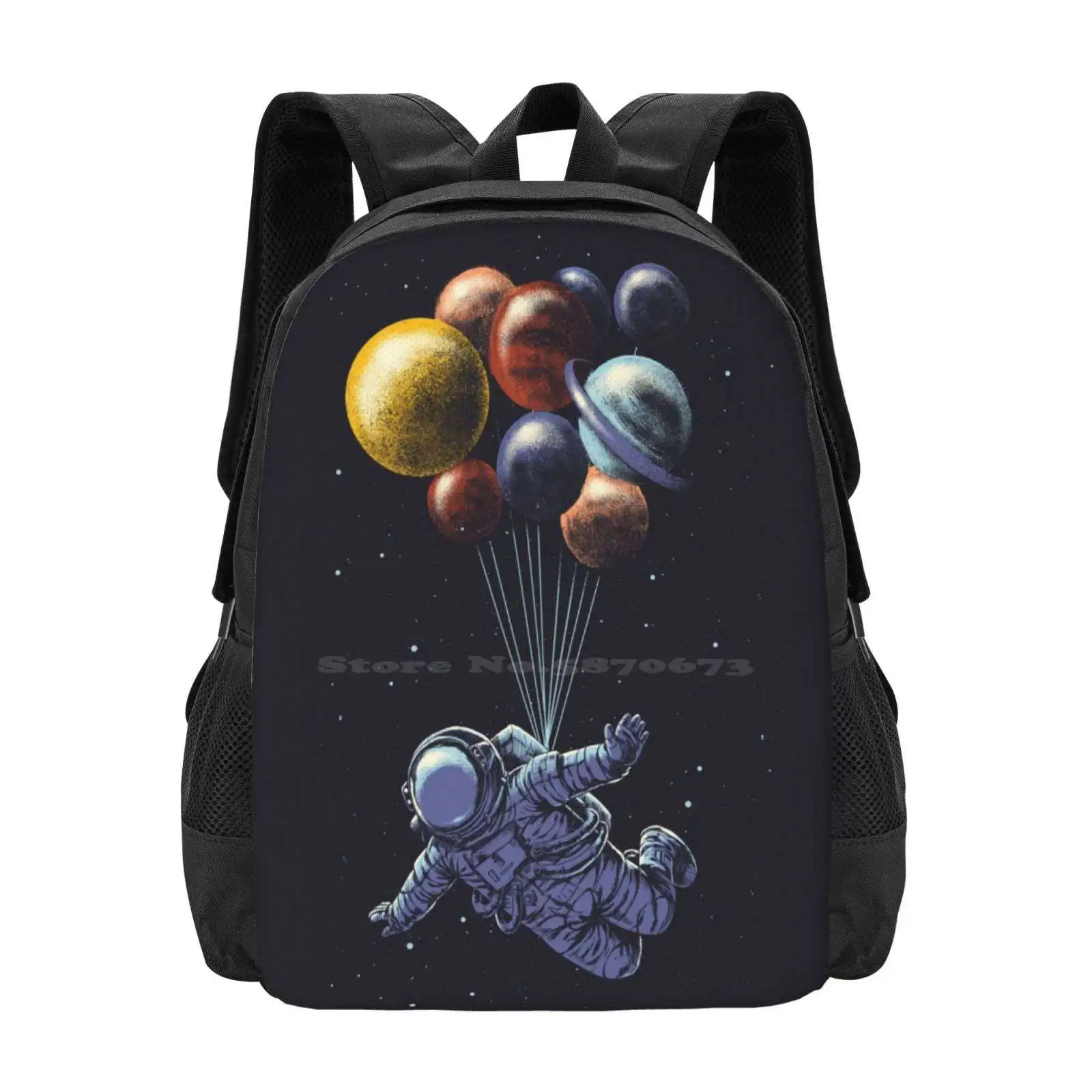 Mochila De Viaje espacial para la escuela para adolescentes, bolsas de viaje para niñas, astronomía, espacio exterior, Sistema Solar, Galaxia, cielo, Luna colorida, Sci