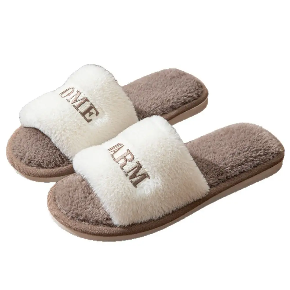 أنيقة لينة عارضة رقيق النعال الدافئة المضادة للانزلاق النساء المنزل الشقق سميكة وحيد إلكتروني المنزل أحذية قطنية طالب