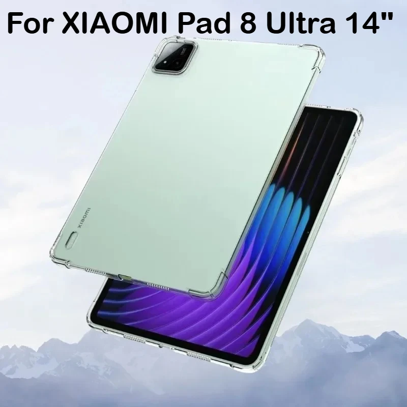 

Для нового XIAOMI 8 Ultra 14 дюймов HD прозрачный чехол из ТПУ для MiPad 8 7 Ultra 14-дюймовый мягкий силиконовый чехол с подушкой безопасности, противоударный чехол