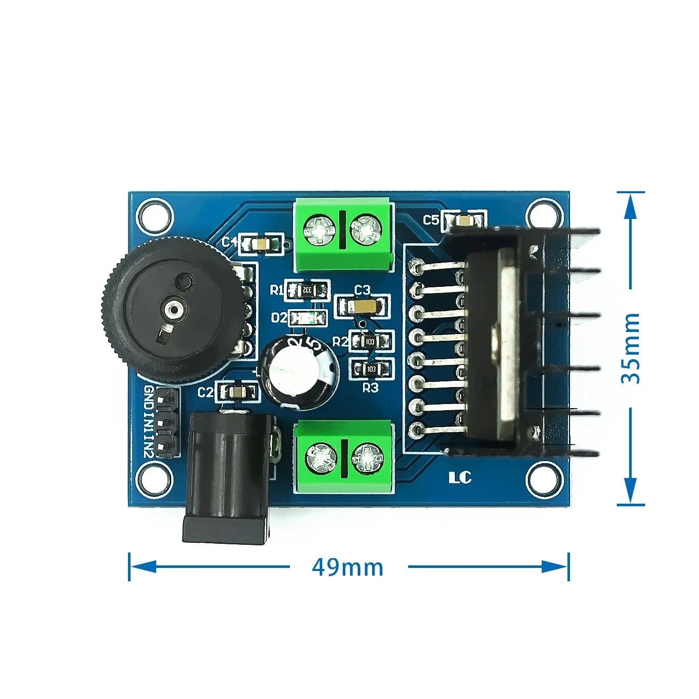 Audio Power Amplifier board DC 6 to 18V TDA7297 Module Double Channel Wholesale